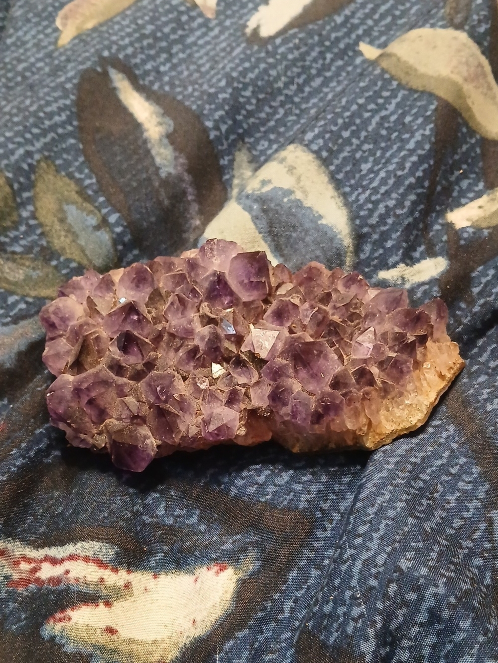 Natural Purple Amethyst Crystal Cluster Decorative Accent